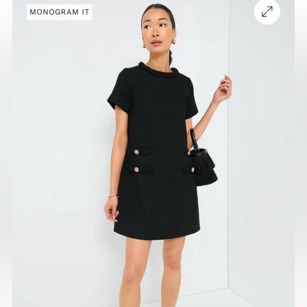 Tuckernuck Black Tweed Jackie Dress